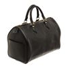Image 2 : Louis Vuitton Castilian Black Leather Speedy 30 Boston Bag