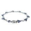 Image 1 : 4.30 ctw Tanzanite and 0.23 ctw Topaz Bracelet