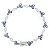 Image 3 : 4.30 ctw Tanzanite and 0.23 ctw Topaz Bracelet
