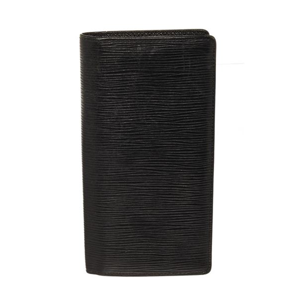 Louis Vuitton Black Epi Leather Brazza Wallet