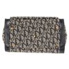 Image 4 : Christian Dior Navy Blue Logo Trotter Canvas Leather Small Tote Bag