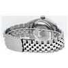 Image 5 : Rolex Mens Stainless Steel Black String Diamond Lugs And Ruby Datejust 36MM