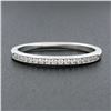 Image 3 : Classic Tiffany & Co. Platinum 0.26 ctw Channel Round Diamond Wedding Band Ring