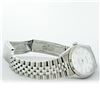 Image 4 : Rolex Mens Quickset Stainless Steel Sapphire Crystal White Index Datejust Wristw