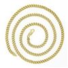 Image 4 : NEW Unisex Solid 14k Yellow Gold 4.4mm Miami Cuban Curb Link 22" Chain Necklace