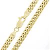 Image 5 : NEW Unisex Solid 14k Yellow Gold 4.4mm Miami Cuban Curb Link 22" Chain Necklace