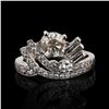 Image 1 : 1.01 ctw Diamond Platinum Ring (1.80 ctw Diamonds)