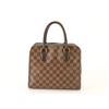 Image 1 : Louis Vuitton Damier Ebene Canvas Leather Triana Handbag