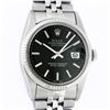 Image 1 : Rolex Stainless Steel Black Index 36mm Datejust Wristwatch