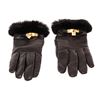 Image 1 : Hermes Brown Lambskin Leather Soya Gloves