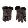 Image 2 : Hermes Brown Lambskin Leather Soya Gloves