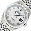 Image 2 : Rolex 36MM Stainless Steel White Roman Datejust Wristwatch