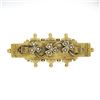 Image 1 : S. Bros Antique Victorian 15K Yellow Gold 3 Clover w/ Seed Pearl Bar Brooch Pin