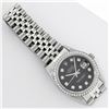 Image 6 : Rolex Mens Stainless Steel Black Diamond 36MM Datejust Wristwatch