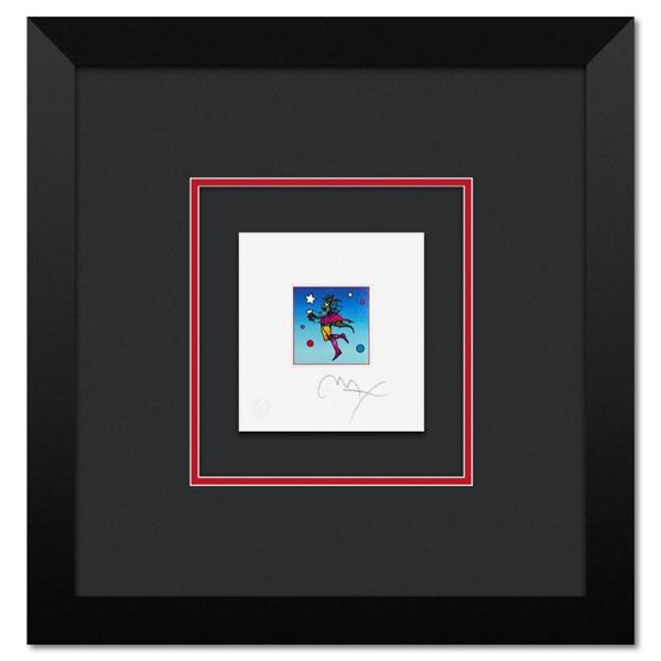 Star Catcher on Blue by Peter Max