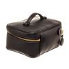 Image 3 : Chanel Black Caviar Leather Vanity Case Bag