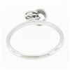 Image 6 : Petite 18K White Gold Simple Polished Interlocking Triple Wire Open Knot Ring
