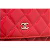 Image 5 : Chanel Pink Quilted Patent Leather Wallet on Chain