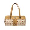 Image 1 : MCM Duffle Mini In White/Tan Coated Canvas Shoulder Bag