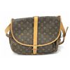 Image 2 : Louis Vuitton Brown Monogram Canvas Leather Saumur 35 cm Crossbody Bag