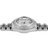 Image 6 : Rolex Ladies Stainless Steel Quickset Silver Index Diamond Bezel Date Watch With