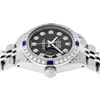 Image 4 : Rolex Ladies Quickset Stainless Steel Black Diamond Lugs And Sapphire Datejust 2