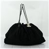 Image 1 : Chanel Black Satin Melrose Cabas Large Tote Bag