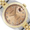 Image 1 : Rolex Mens Two Tone Sapphire Quickset Champagne Jubilee Diamond Dial Datejust Wi