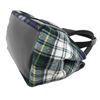 Image 4 : Balenciaga Green Multicolor Wool Checks Small Navy Cabas Bag