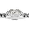 Image 5 : Rolex Ladies Stainless Steel Silver Index Dial Engine Turn Bezel Date Watch With