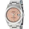 Image 1 : Rolex Ladies Midsize 31MM Salmon Roman Oyster Band Stainless Steel Datejust