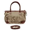 Image 1 : Gucci Brown Canvas Diamante Shoulder Bag