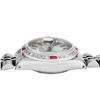 Image 6 : Rolex Ladies Stainless Steel Silver Index Diamond And Ruby Rolex Date Wristwatch
