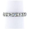 Image 4 : Vintage 14k White Gold 1.57 ctw Eternity Band Ring w/ 20 Old Single Cut Diamonds
