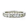 Image 8 : Vintage 14k White Gold 1.57 ctw Eternity Band Ring w/ 20 Old Single Cut Diamonds