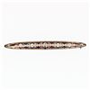 Image 4 : Antique Edwardian Krementz 14k Gold Filigree Milgrain Old Diamond Bar Pin Brooch