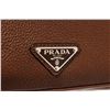 Image 5 : Prada Brown Vitello City Leather Wristlet Zip Pouch