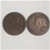 Image 2 : Canadian Small  Cent 1921 X 2