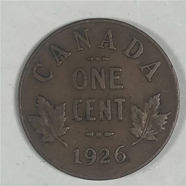Canadian Small  Cent 1926 Fine