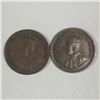 Image 2 : Canadian Small  Cent 1927 X 2 VF