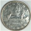 Image 1 : 1954 FWL Queen Elizabeth II Canadian Silver Dollar