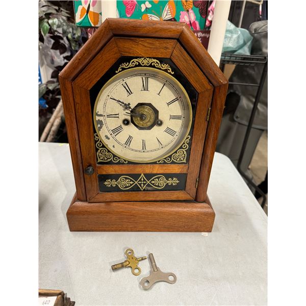 Antique clock with keys