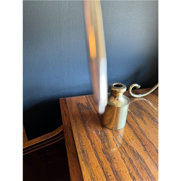 REPRODUCTION BRASS QUILL PEN & INKWELL