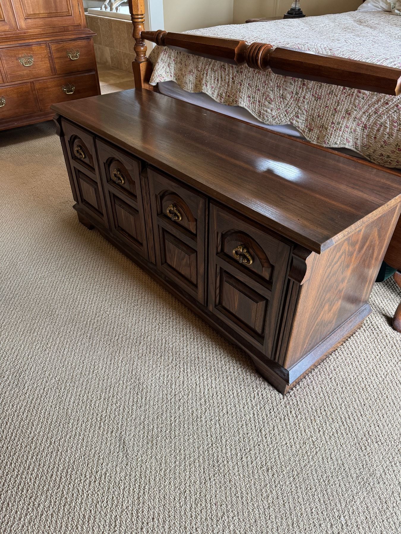 Huppe cedar chest 54x18x22.5" tall