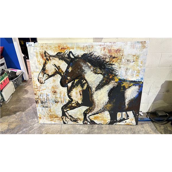 ARTIST SIGNED OIL ON CANVAS PAINTING APPROX 47X60"