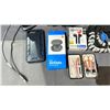 Image 2 : LOT OF ASSORTED ITEMS INCLUDING; BINOCULARS, WIRELESS EARBUDS, BIKE LOCK & MORE