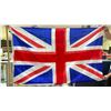 Image 2 : 2 ENGLAND & GREAT BRITAIN FLAGS WITH POLES