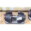 Image 2 : 2- BOWFLEX WEIGHT ADJUSTABLE DUMBBELLS