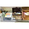 Image 3 : SHELF OF ASSORTED ITEMS INCLUDING; SEWING SUPPLIES, FRYING PAN, KIDS POOL & MORE