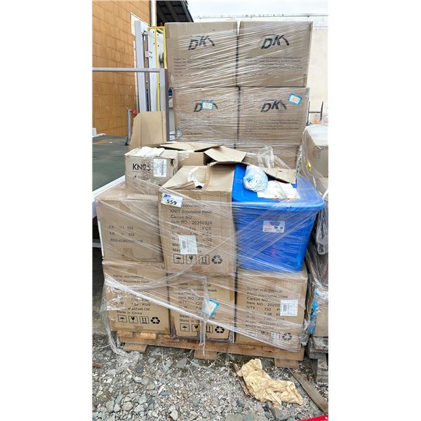 PALLET OF ASSORTED PERSONAL PROTECTIVE EQUIPMENT